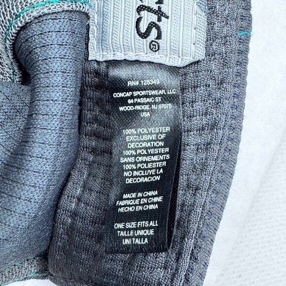 K-Products Precision Planting Gray Teal Cap Adjustable Hook and Loop Farm Hat - Picture 11 of 11